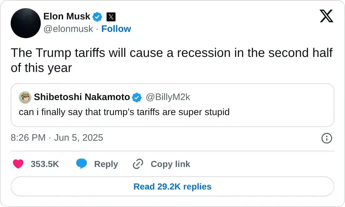 https://twitter.com/elonmusk/status/1930722828481098043
