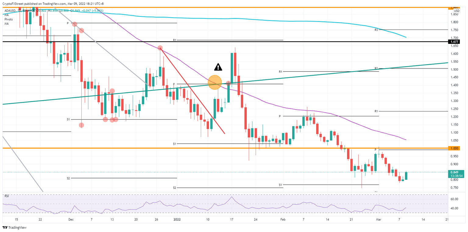 Cardano/USD daily chart