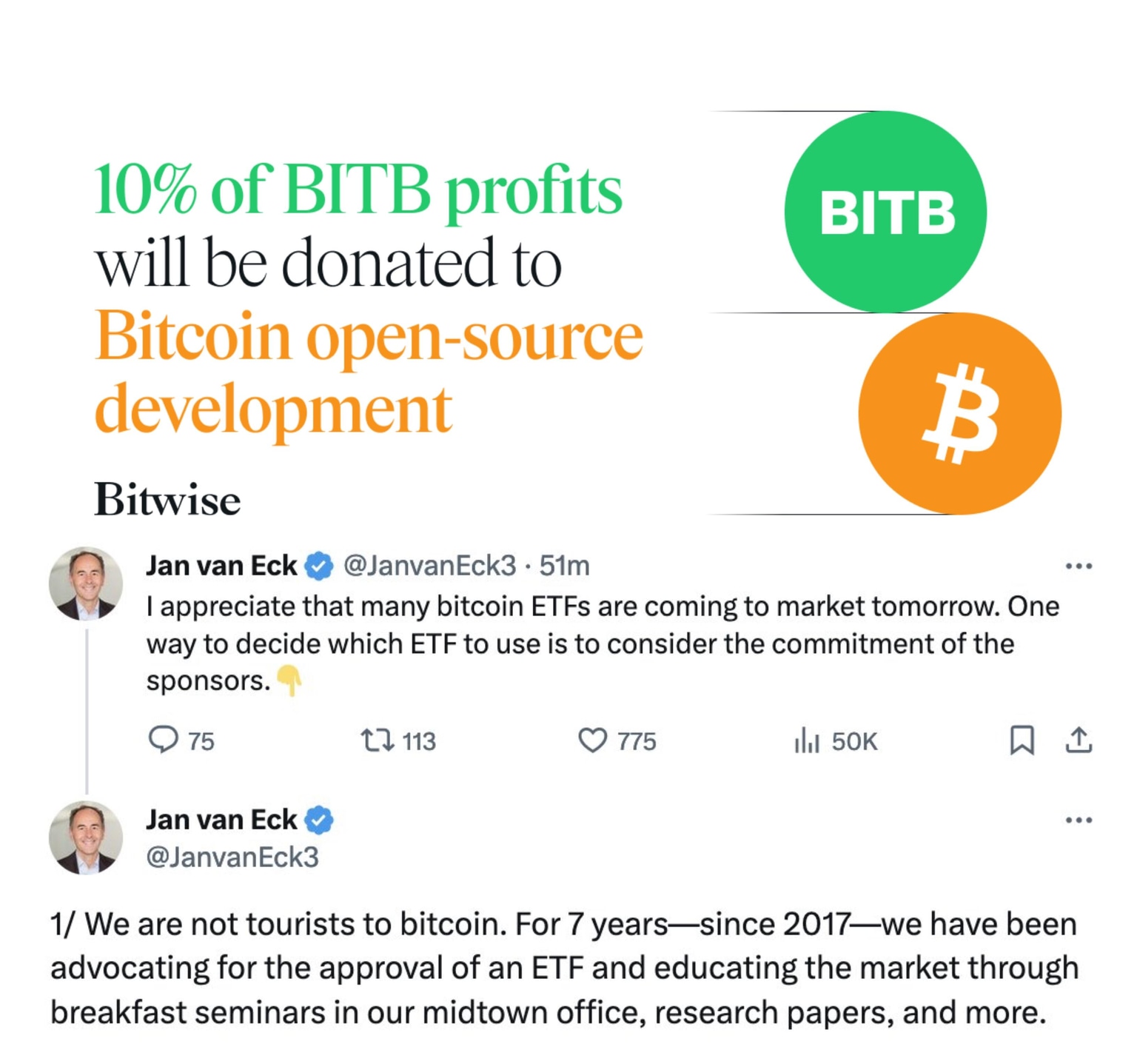 Bitwise, VanEck campaign