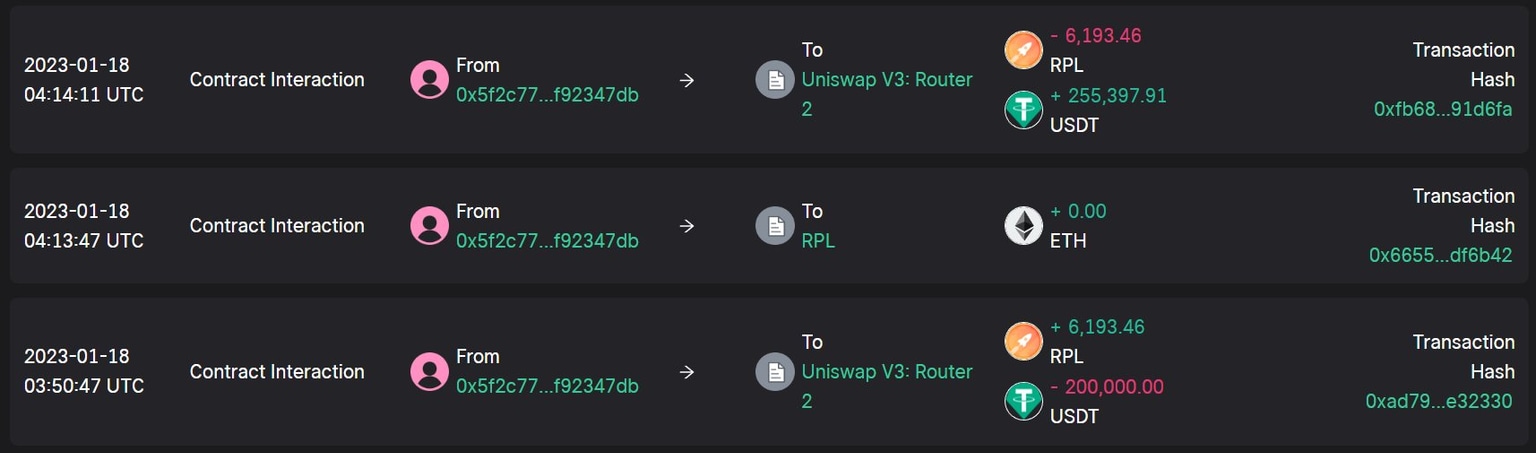 RPL listing announcement