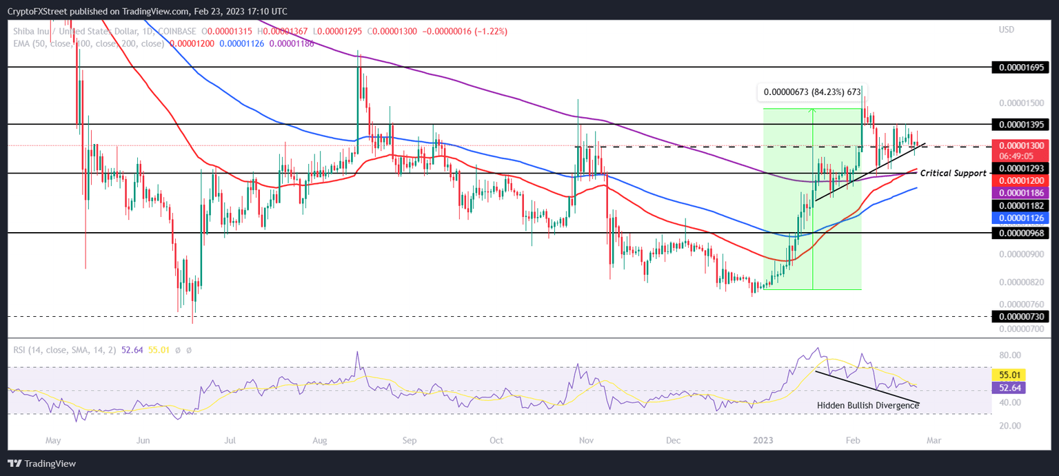 SHIB/USD 1-day chart